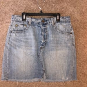 Light washed Pistola Jean Skirt!